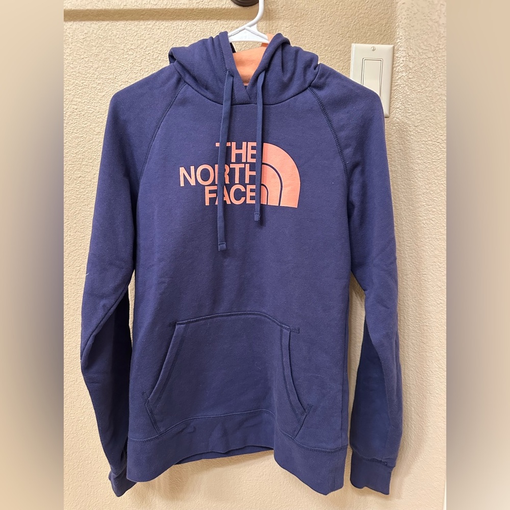 The North Face navy hoodie.